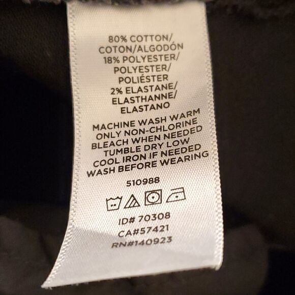 Loft Women's - Size 8P frayed demi boot leg jeans Dark Gray/Black - Picture 8 of 10